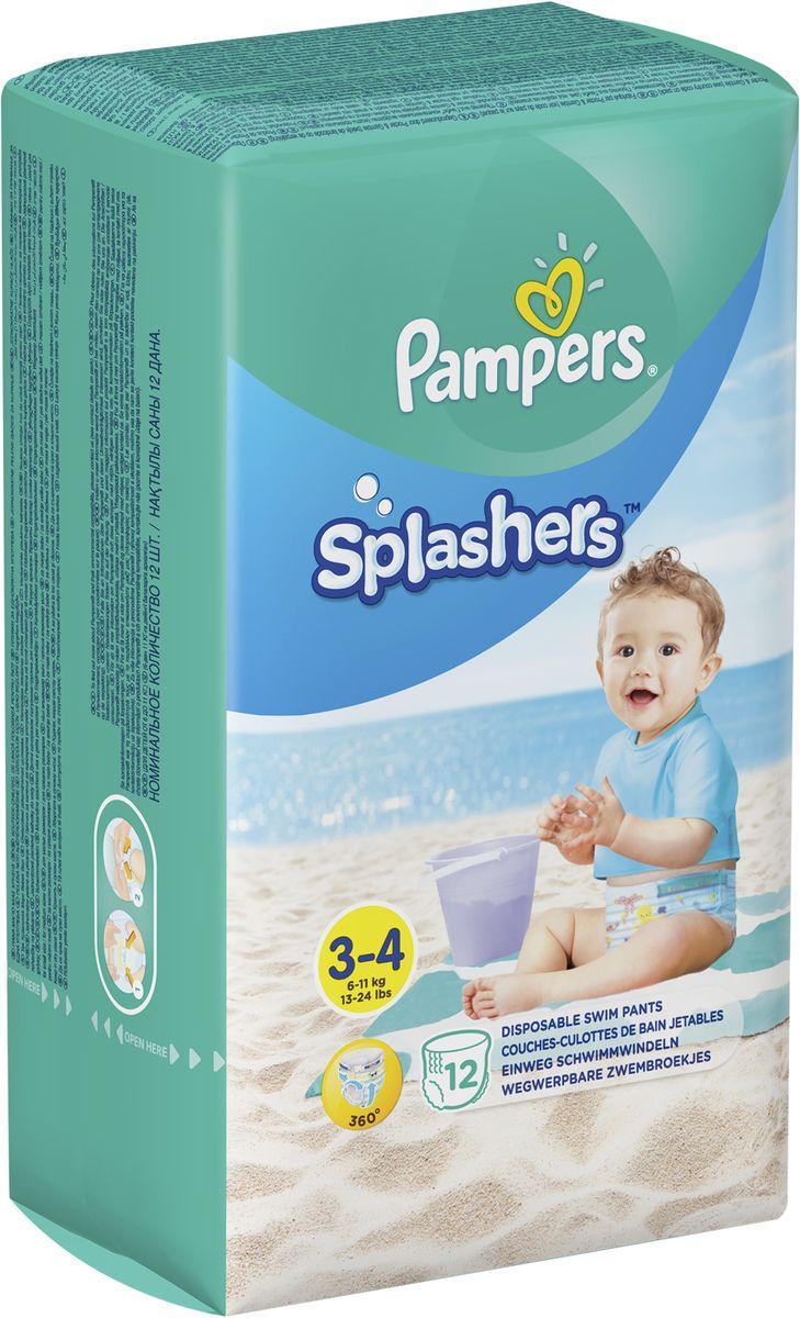 Pampers    Splashers 6-11   3-4 12 
