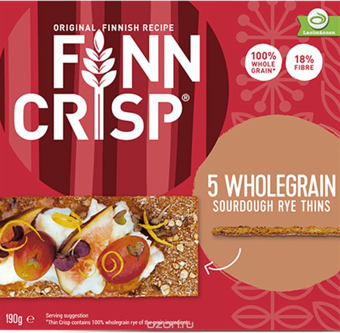 Finn Crisp 5 Wholegrain  5  , 190 