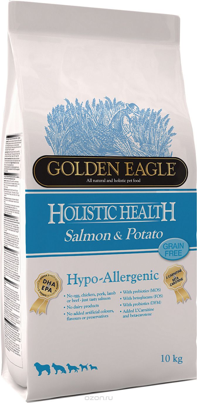   Golden Eagle Holistic Dog Adult Hypo-Allergenic Salmone&Potato,   ,     , 10 